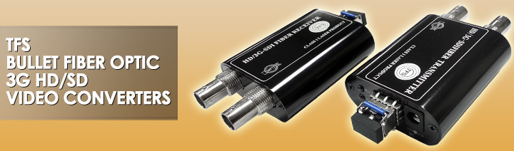 TFS 3G-SDI Video Converter Transmitter / Receiver Pair