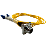 Magnum  Quad Chassis Connector with 1 Meter Patch Cable to 2 Duplex LC Breakout