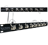 Magnum  SMPTE Hybrid  Patch Panel with 8 Magnum  Hybrid Chassis Connectors, Duplex LC Patch & Power Cables