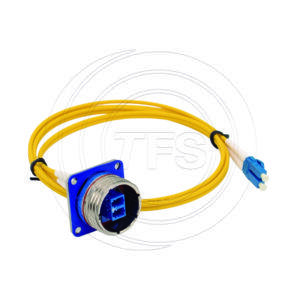 TFS DURATAC® Square-Flange Rugged Chassis Receptacle to LC Duplex