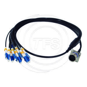 TFS DURATAC® MPO Rugged Chassis Receptacle to LC Fanout Cable